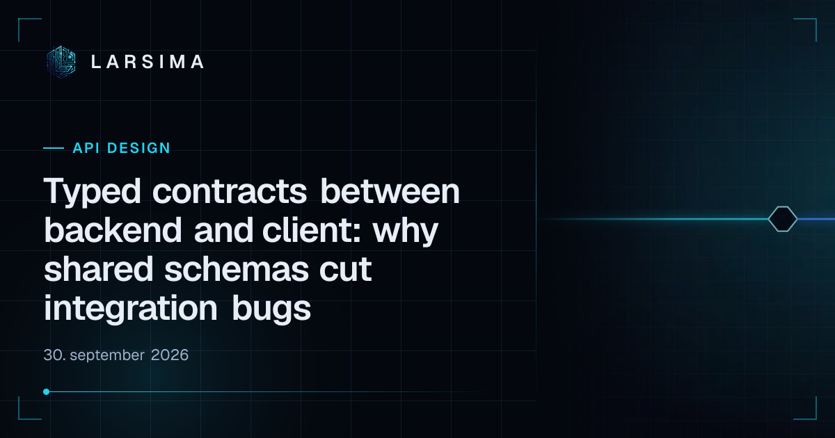 Typed contracts between backend and client: why shared schemas cut ...